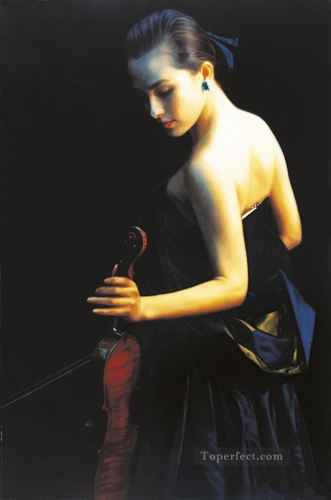 Night of Opening 1989 Chinese Chen Yifei Oil Paintings